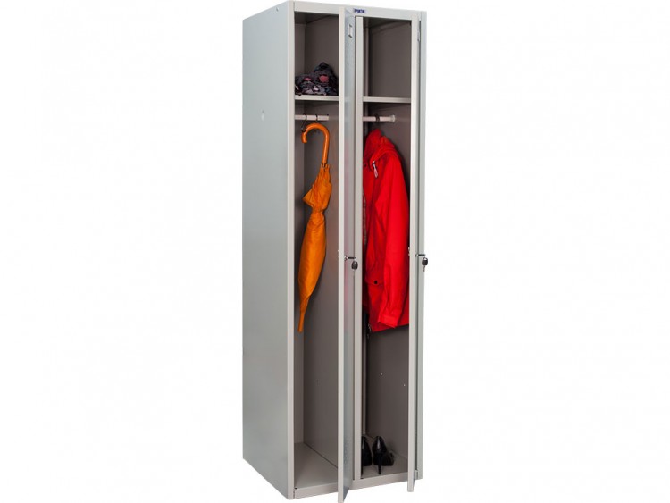 Металлический шкаф для одежды Практик LS (LE)-21 C (в собранном виде)