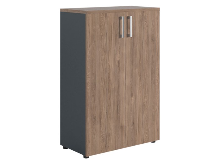 Шкаф NW 1280 закрытый темный орех/антрацит