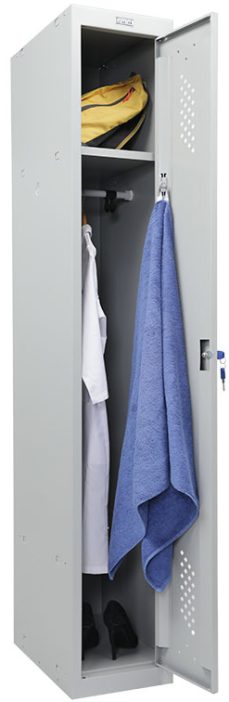 Металлический шкаф для одежды Практик ML 11-30 (базовый модуль)