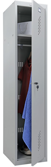Металлический шкаф для одежды Практик ML 11-40 (базовый модуль)