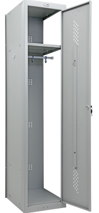 Металлический шкаф для одежды Практик ML 01-40 (дополнительный модуль)