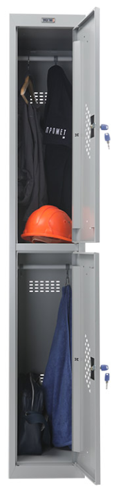 Металлический шкаф для одежды Практик ML 12-30 (базовый модуль)