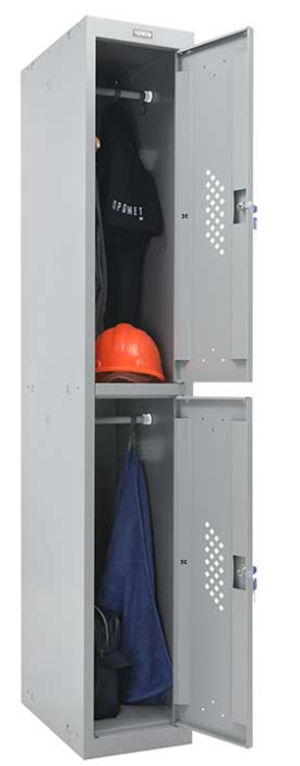 Металлический шкаф для одежды Практик ML 12-30 (базовый модуль)