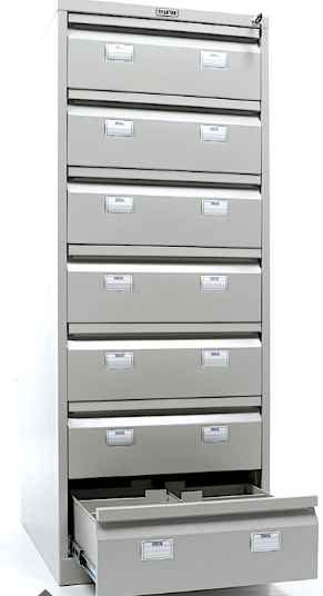 Металлический шкаф картотечный Практик AFC-07