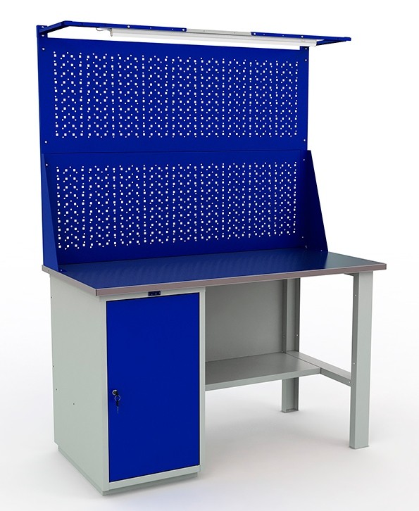 Металлический верстак Практик WB 140Sh+WD1+WS2+W (WT140.WD1/F1.021)