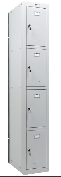 Металлический шкаф для одежды Практик ML 04-30 (дополнительный модуль)