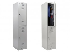 Металлический шкаф для одежды Практик ML 12-40 (базовый модуль)