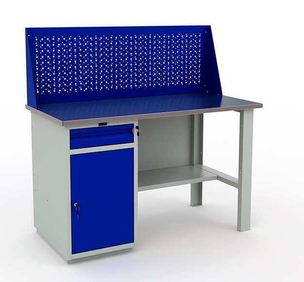 Металлический верстак Практик WB 140Sh+WD2+WS (WT140.WD2/F1.010)