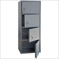 Шкаф металлический четырёхъячеечный армейский AS-1500-4