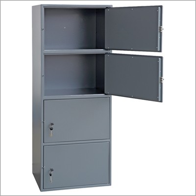 Шкаф металлический четырёхъячеечный армейский AS-1500-4