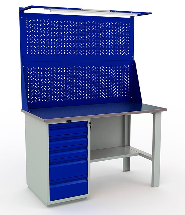 Верстак Практик WB 140Sh+WD5+WS2+W (WT140.WD5/F1.021)