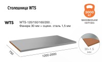 Столешница WTS-120