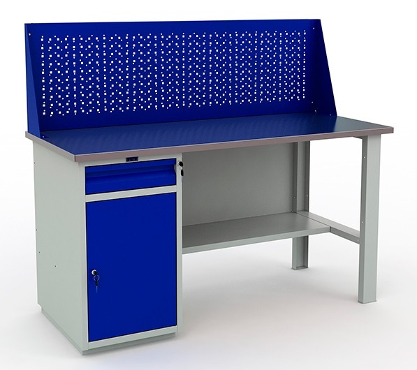 Металлический верстак Практик WB 160Sh+WD2+WS (WT160.WD2/F1.010)