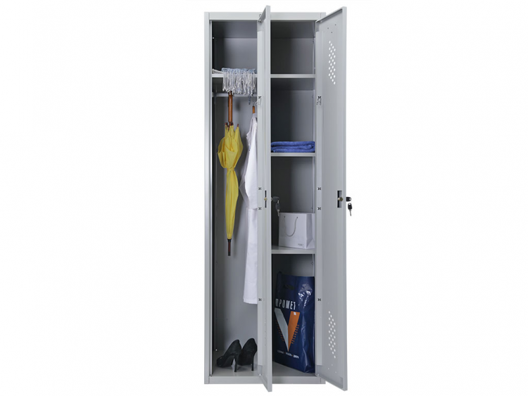 Металлический шкаф для одежды Практик LS-21 U