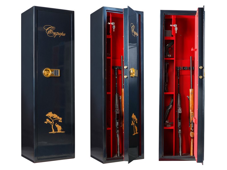 Оружейный сейф Сафари EL Gold (black)