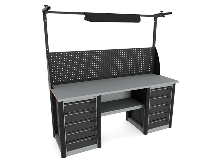 Верстак Profi M-200+M5+M5+экран+свет № 207