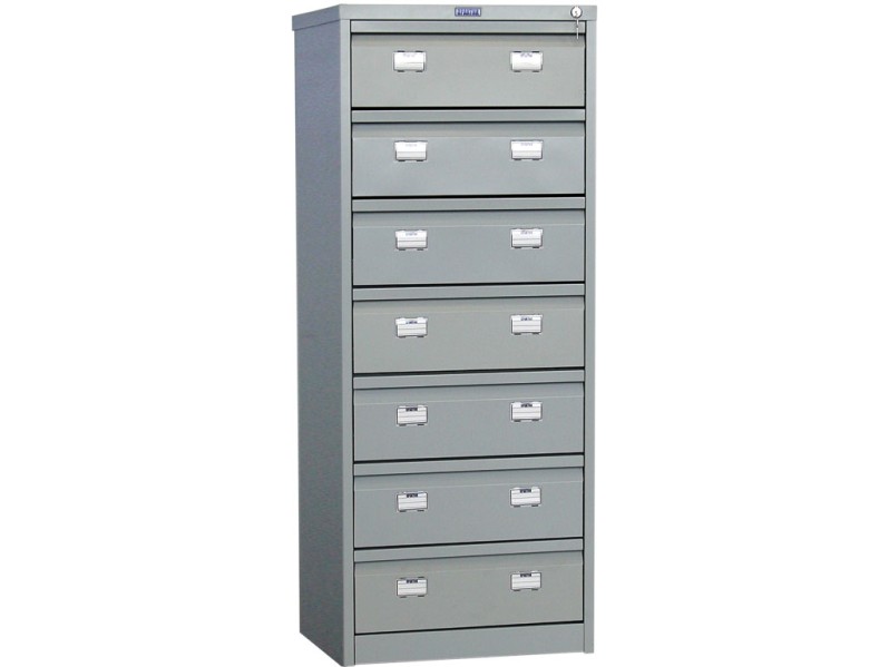 Металлический шкаф картотечный Практик AFC-07С