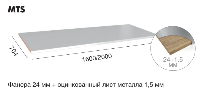 Столешница Profi MTS-160