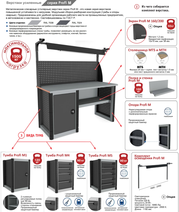 Верстак Profi M-200+M4 № 202