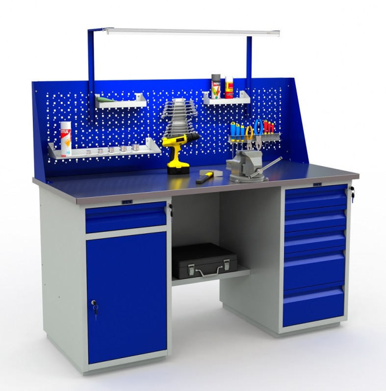 Верстак Практик WB 160Sh+WD2+WD5+WS+W (WT160.WD2/WD5.021)