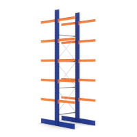 Стеллаж консольный двухсторонний 3500х1082х2160 мм