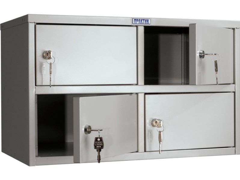 Металлический шкаф для кассира Практик AMB-30/4