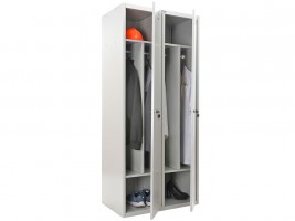 Металлический шкаф для одежды Практик  LS 21-80D