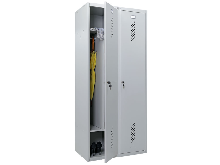 Металлический шкаф для одежды Практик  LS 21-80D