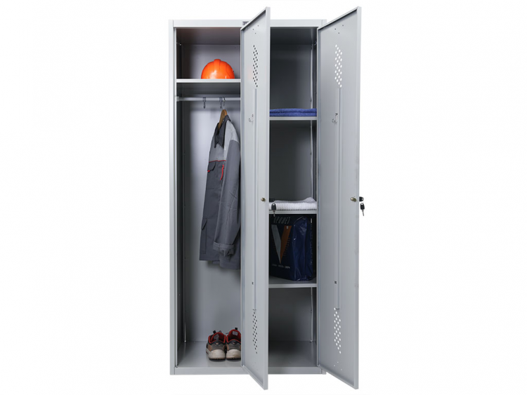 Металлический шкаф для одежды Практик  LS 21-80U