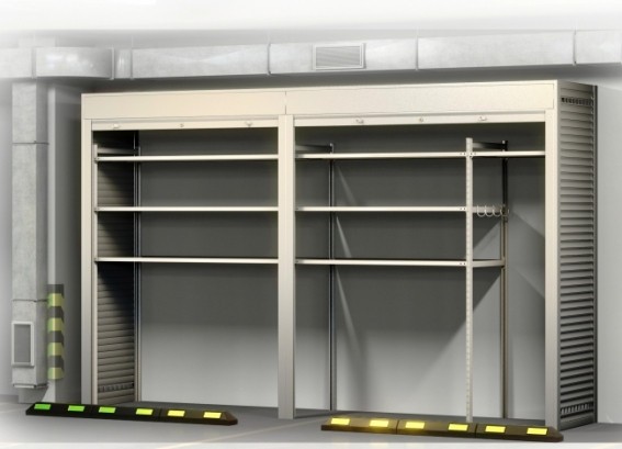 Роллетный шкаф 2500х4000х900