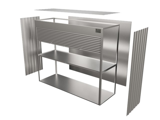 Уличный роллетный шкаф 2000х2000х800