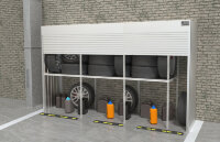 Уличный роллетный шкаф 2000х3000х800